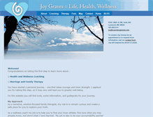 Tablet Screenshot of coachjoygraves.com